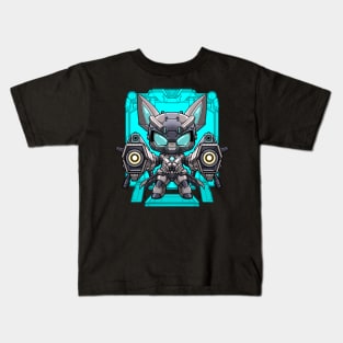 The Batbot - Cute Chibi Batman Robot Kids T-Shirt